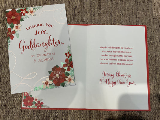 Goddaughter Christmas Card