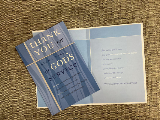 Thank You for Being Par of God’s Service - Clergy Appreciation Card