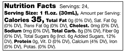 Blueberry Lemon Mint Mixer 24 fl oz