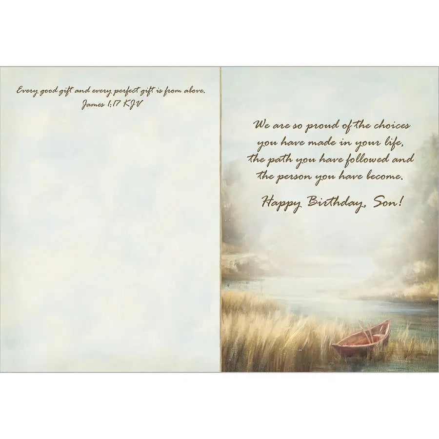 Our Great Son - Faith Birthday Son Card