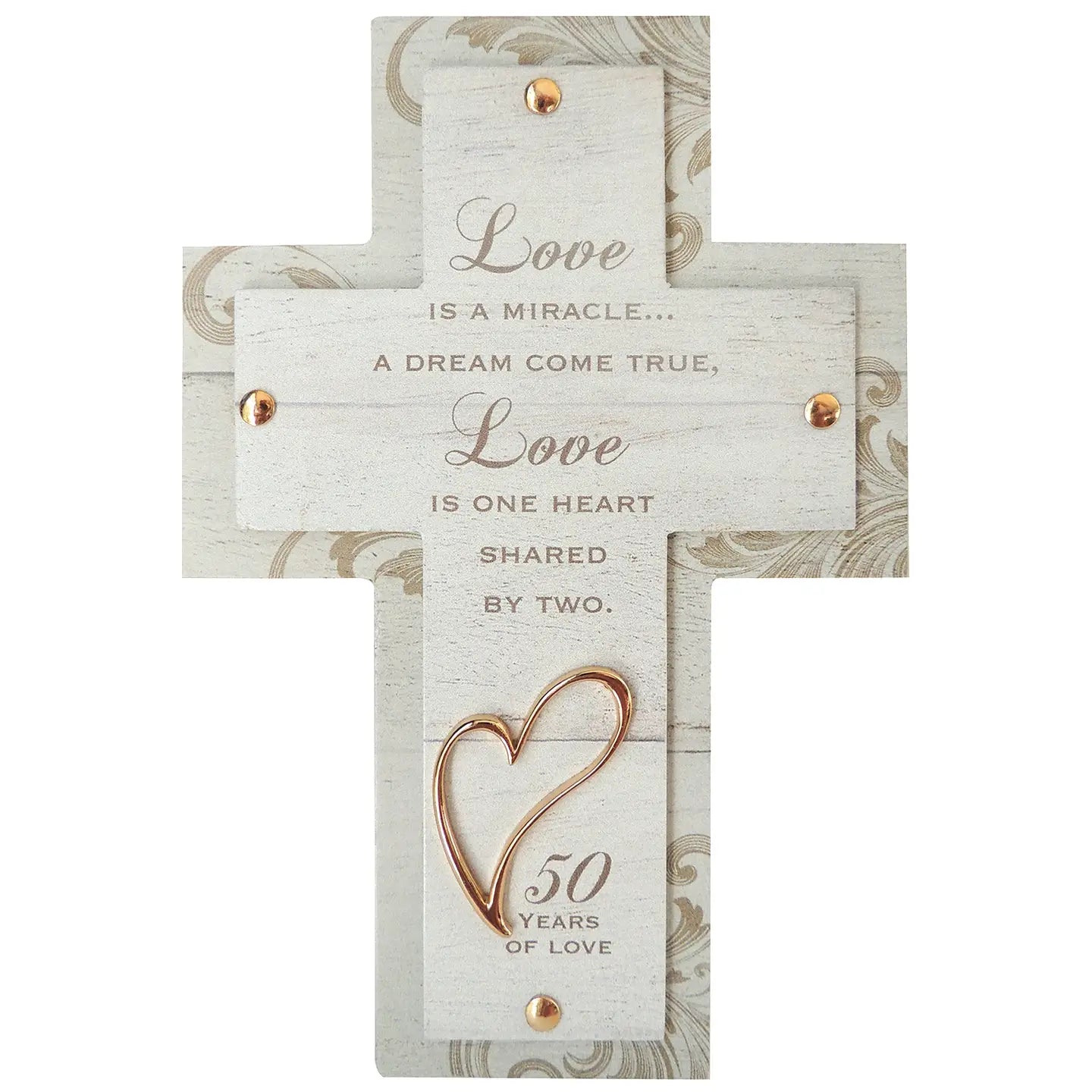 Love Is A Miracle 50th Anniversary Cross