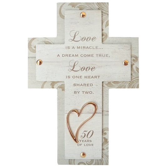 Love Is A Miracle 50th Anniversary Cross