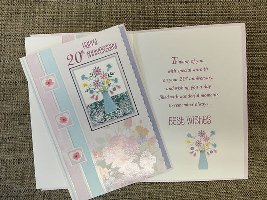 20th Anniversary Card