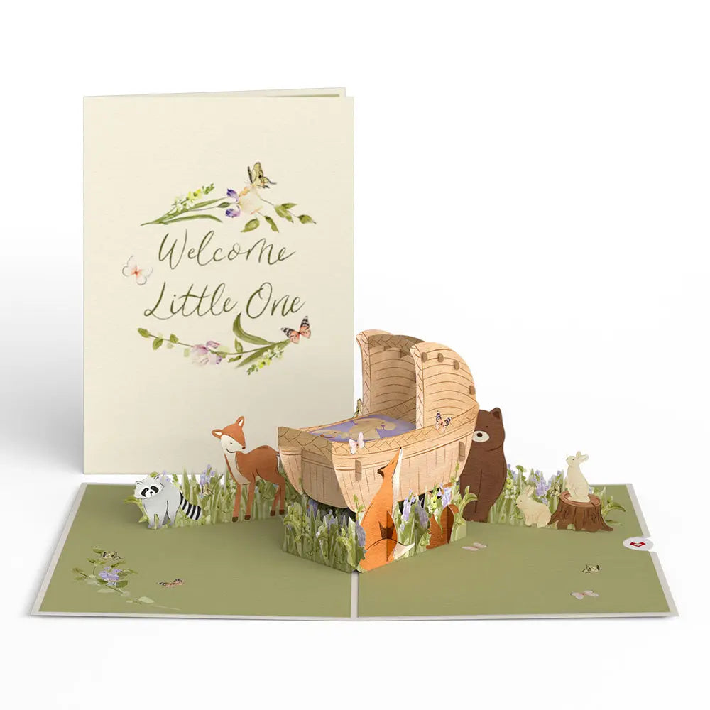 Welcome Little One New Baby Card Pop-Up Cards