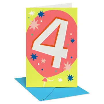 4th Birthday Card