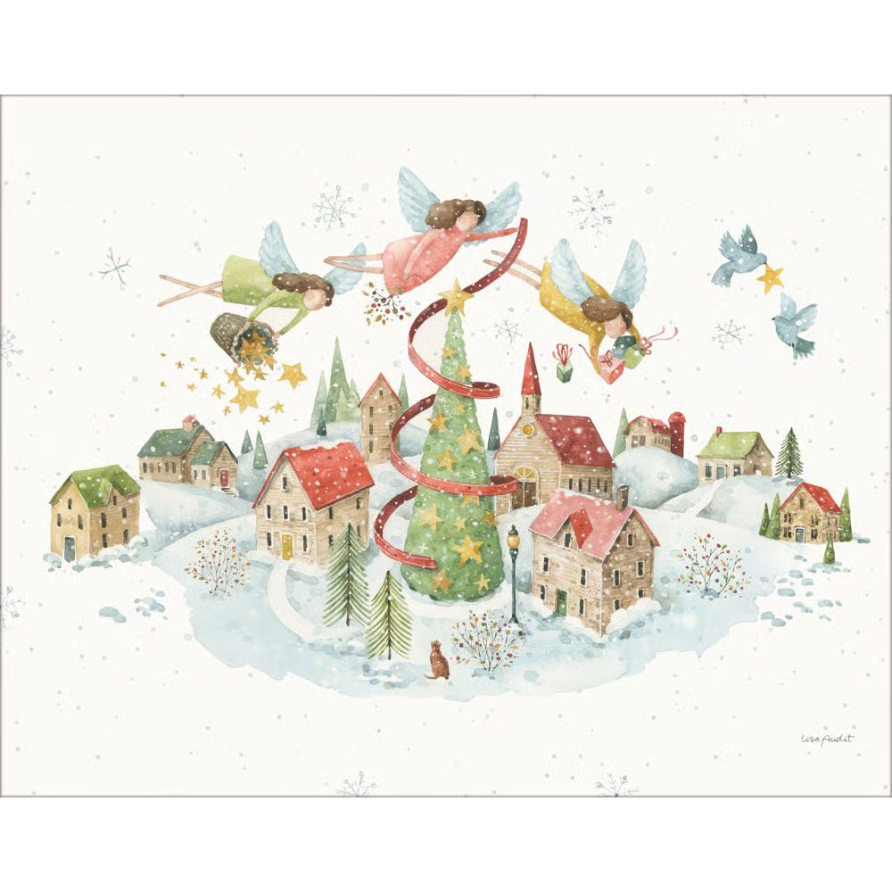 Snow Angels Boxed Christmas Cards by Lisa Audit