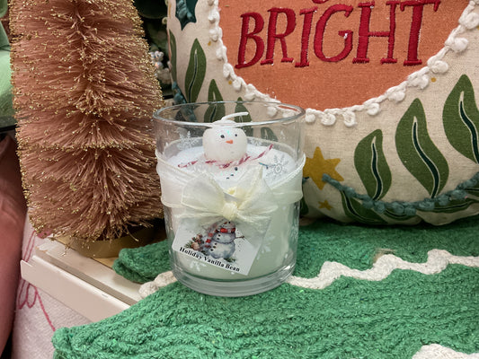 Melting Snowman Art Candle 10 oz