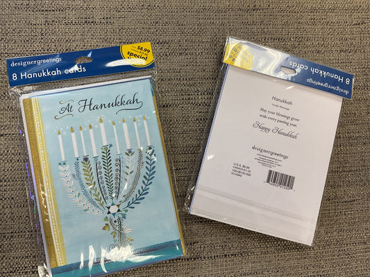 Hanukkah Cards Pack of 8