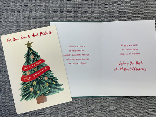 Son & Partner Christmas Card