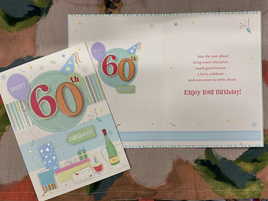 60th Birthday Card
