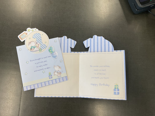 1 Year Old Boy Birthday Card