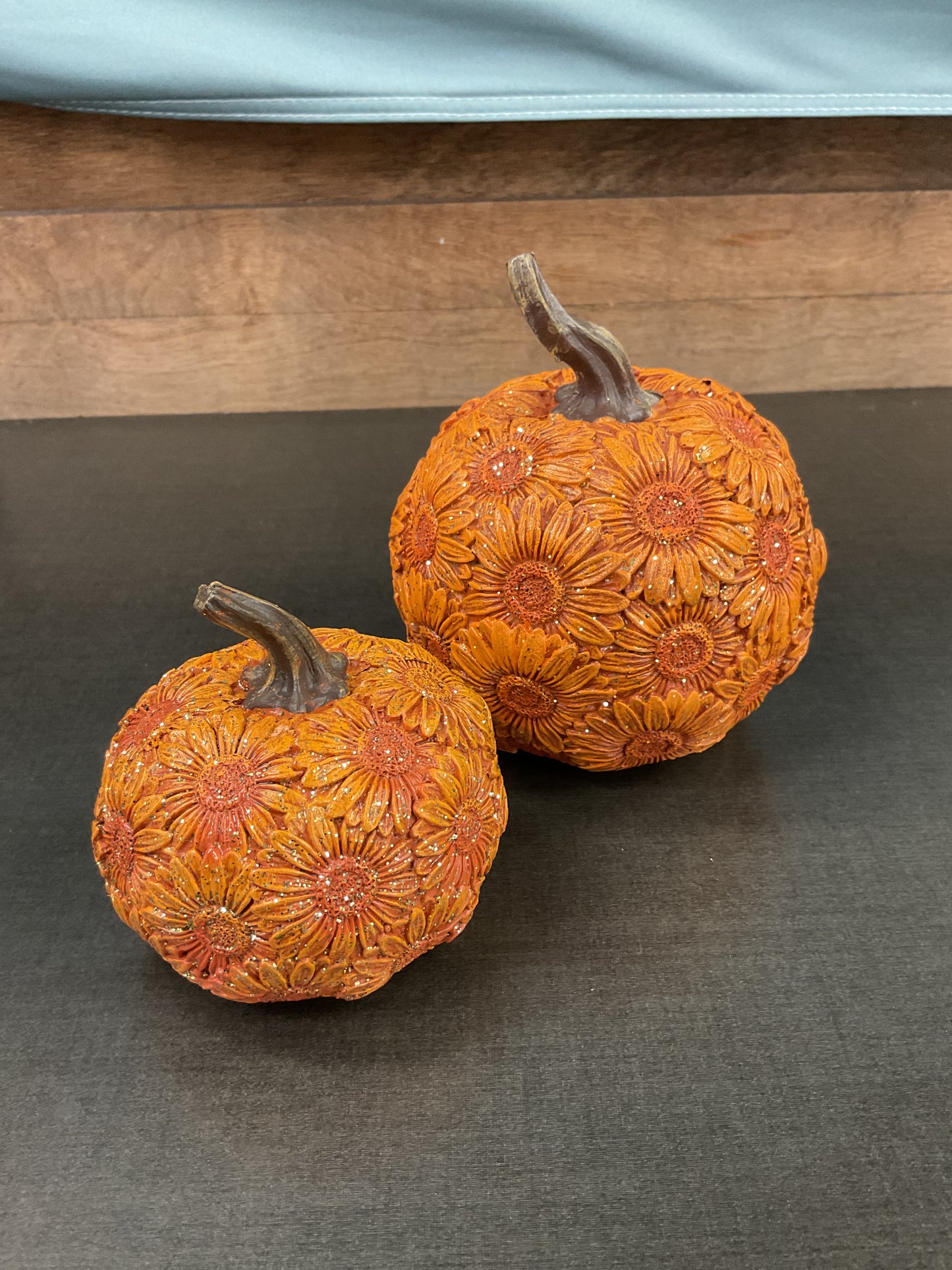 Glitter Sunflower Pumpkin Decor