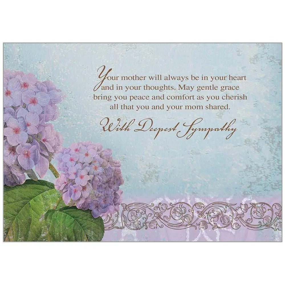 Floral Comfort - Sympathy Loss of Mother Card