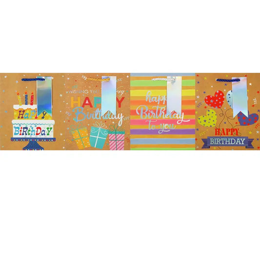Happy Birthday Gift Bag, Kraft