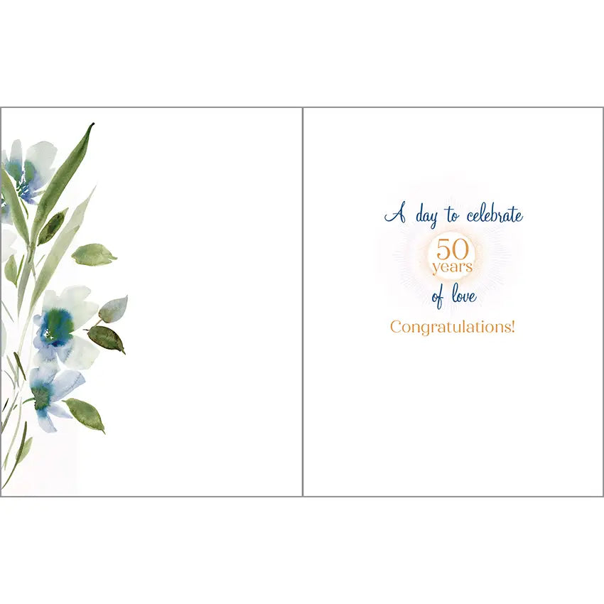 Anniversary Greeting Card - 50th Anniversary