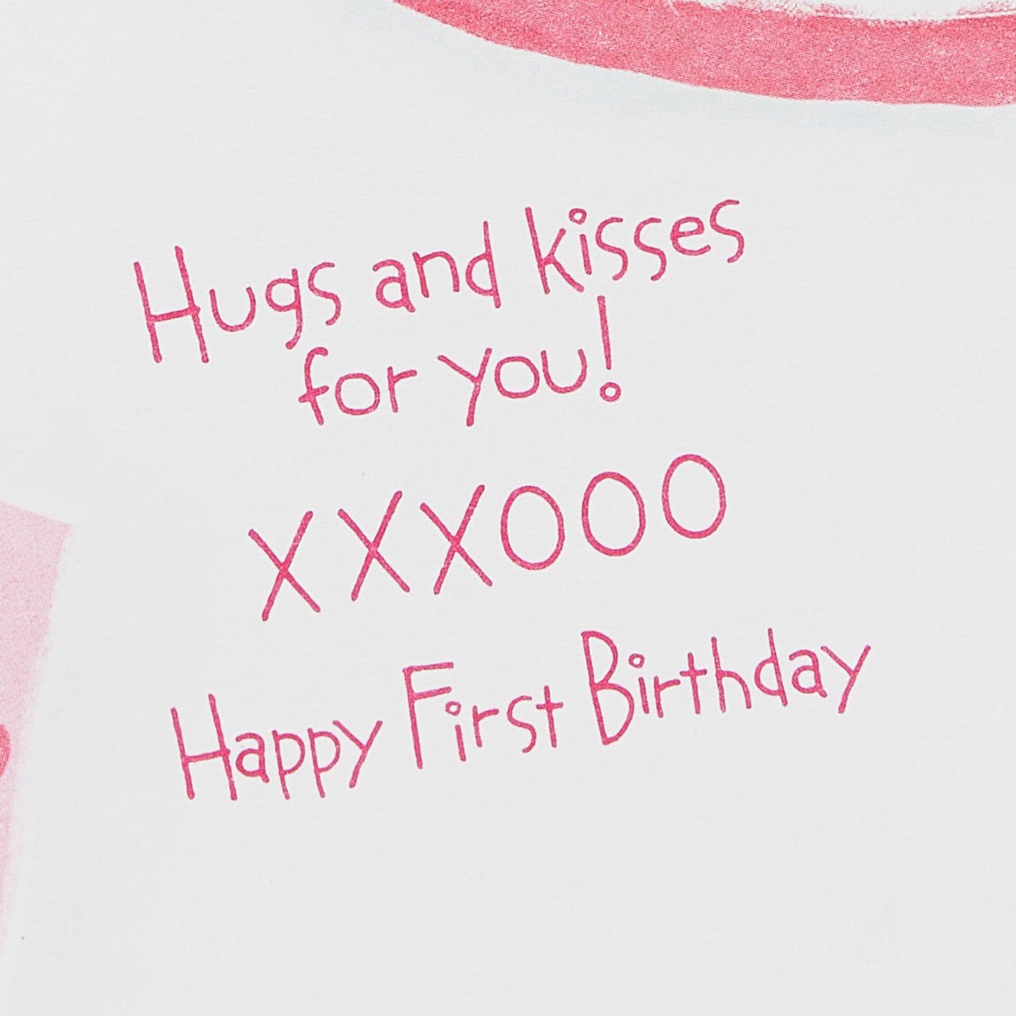 1st Birthday Card for Baby Girl (Peek-a-Boo Kitty)