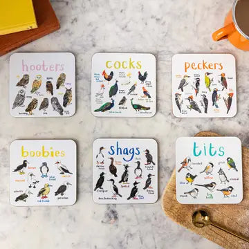 Bird Pun Coasters