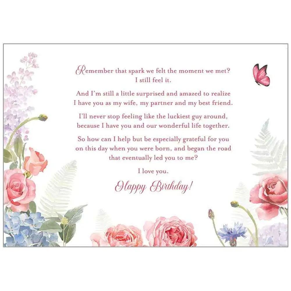 Boho Bouquet Family Birthday Wife Card