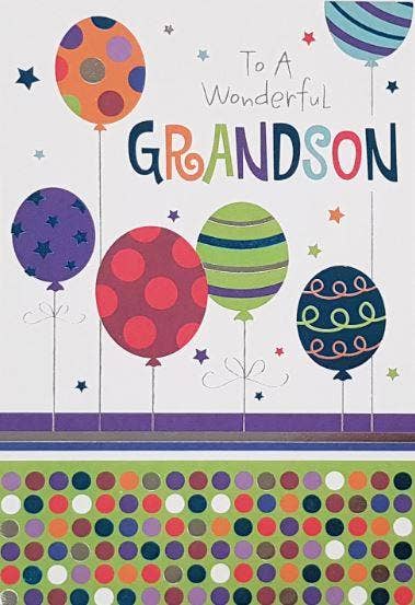 Grandson Birthday Card