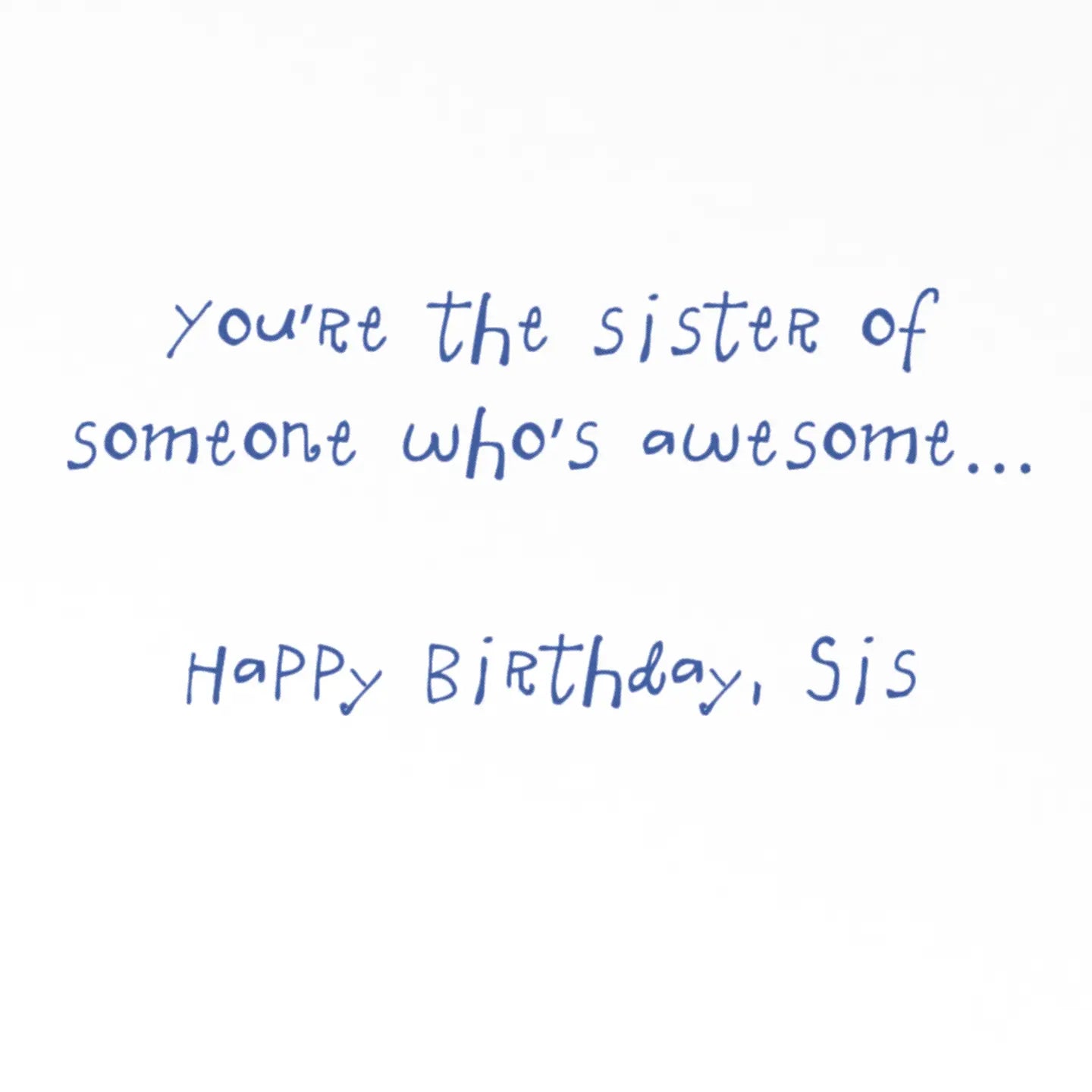 Sister Birthday Card