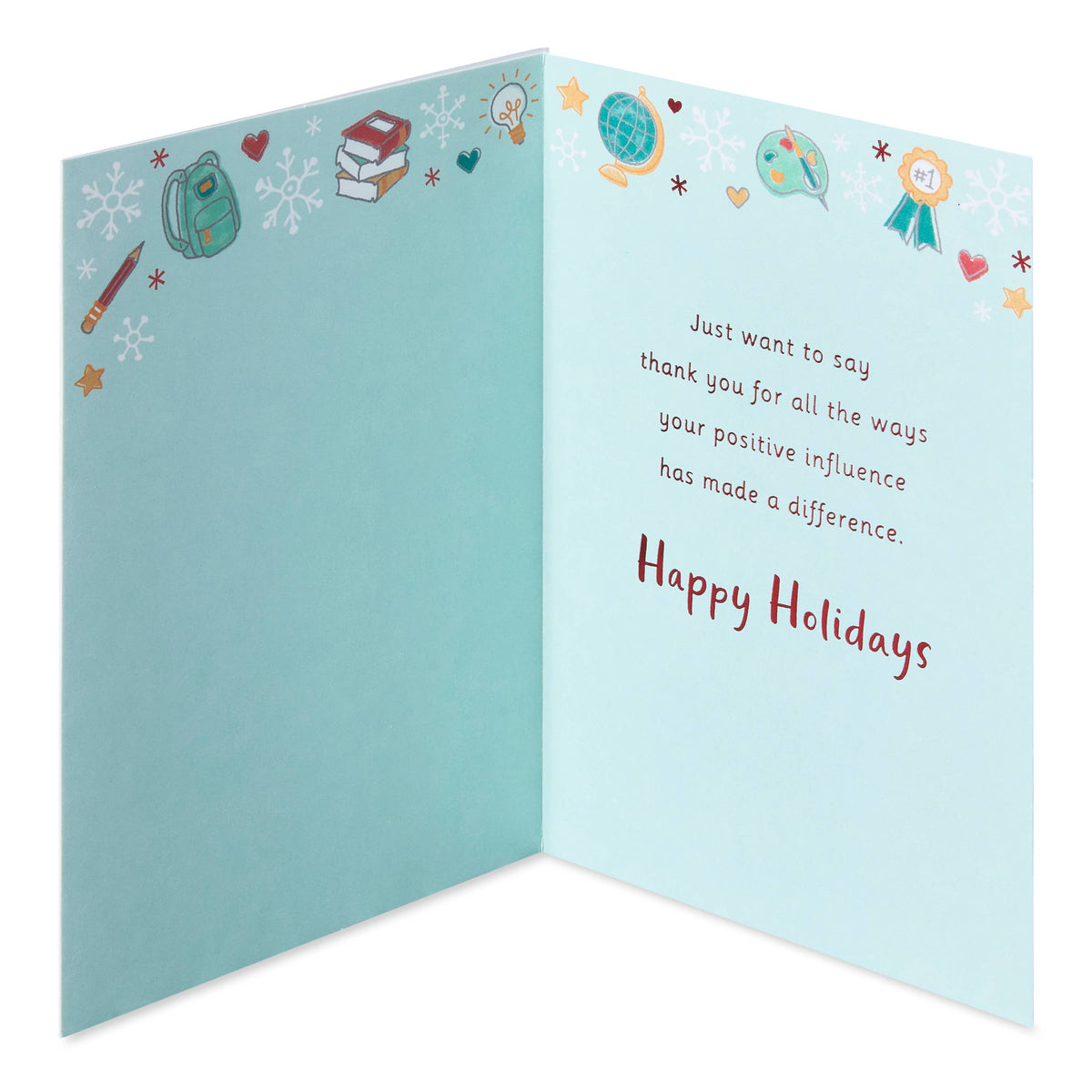 Christmas Card for Teacher (Positive Influence)