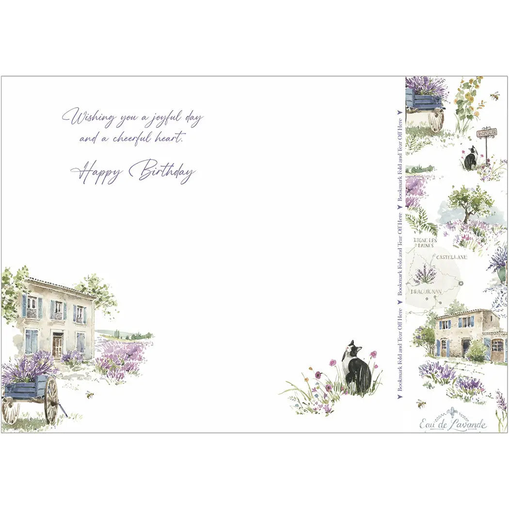 Lavender Field - Birthday Card