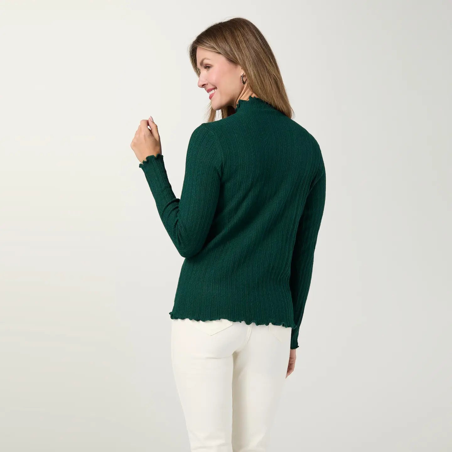 Avalee Funnel Neck Cable Knit Sweater