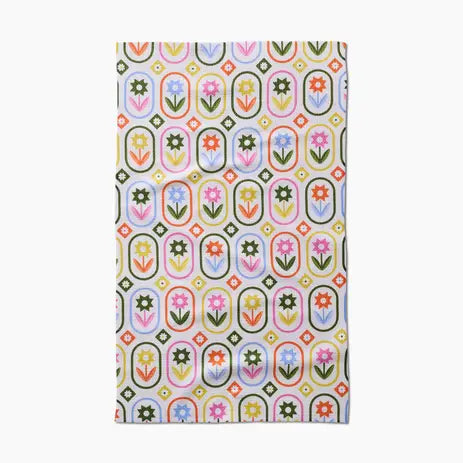 Spring Design Geometry Towels