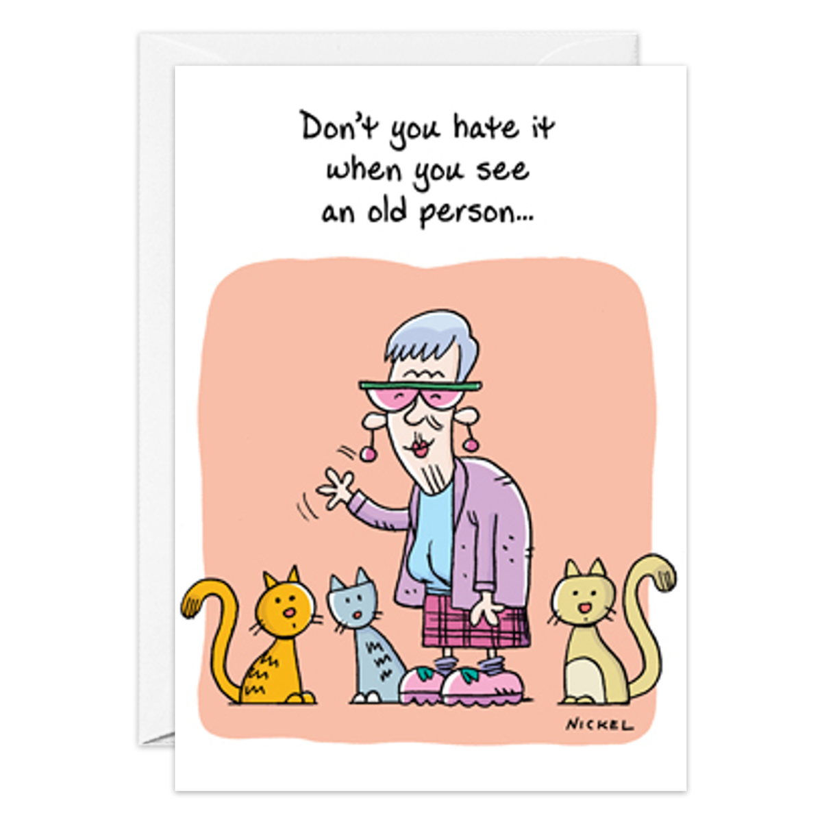 Old Person Birthday Card