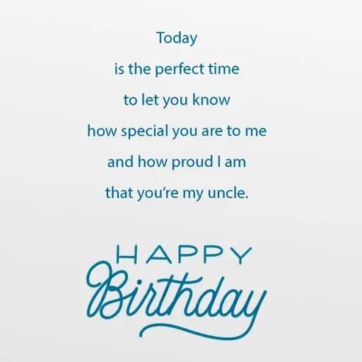Uncle Birthday Card
