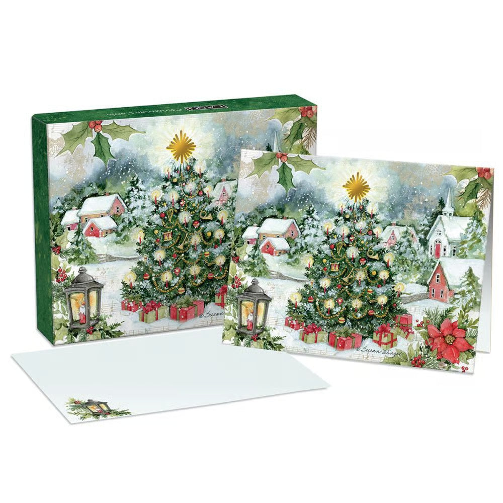 Christmas Tree Boxed Christmas Cards by Susan Winget