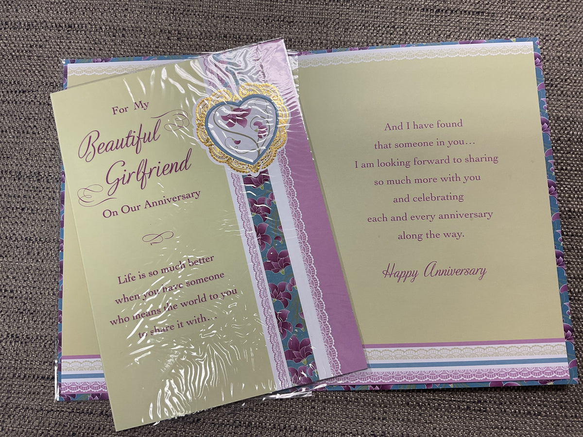 Girlfriend Anniversary Card
