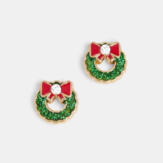 Christmas Earring Studs, Asst