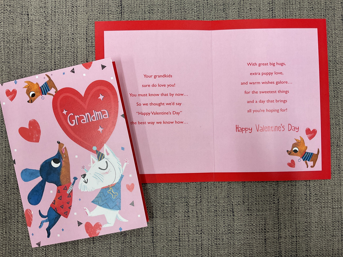 Valentine’s Day Card to Grandma (From Young Grandkids)
