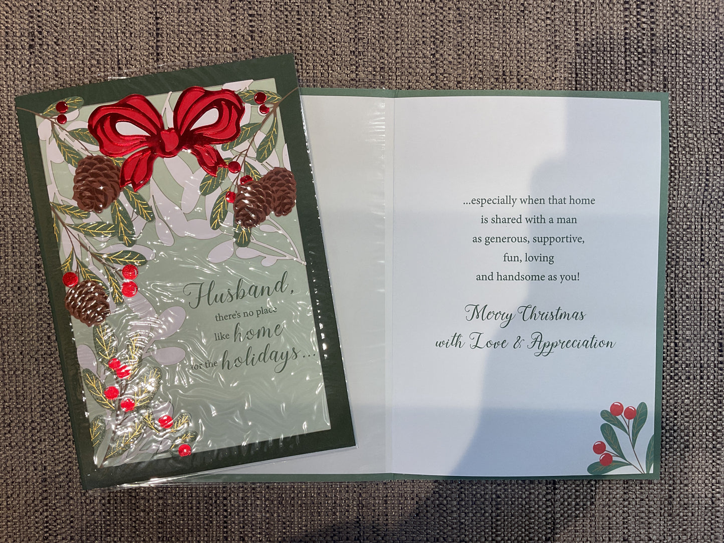 Husband Christmas Card