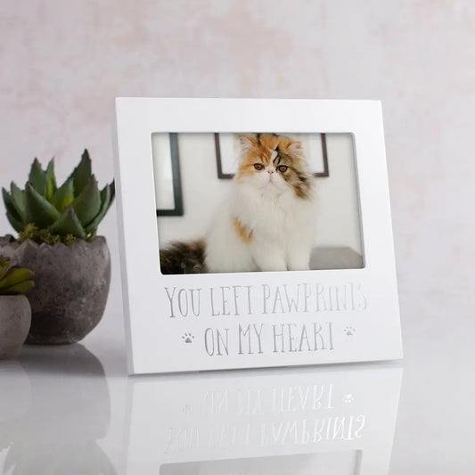 You Left Pawprints On My Heart Sentiment Frame