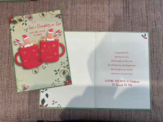 Son & Daughter-in-Law Christmas Card