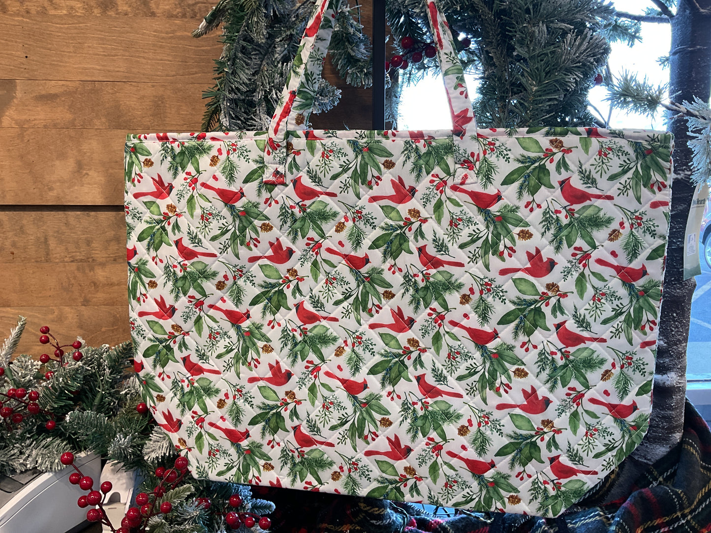 Holiday Quilted Tote Bags