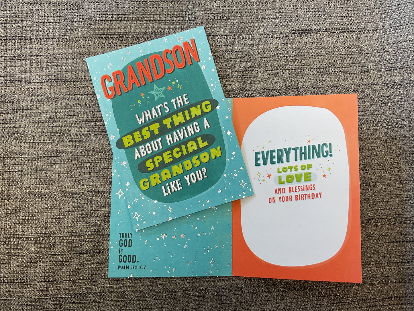 Religious Grandson Birthday Card