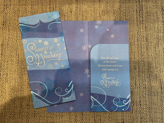 Season’s Greetings Money/Gift Card Holder