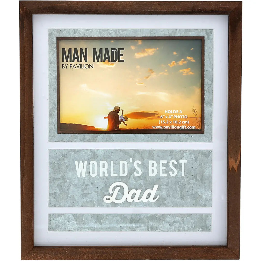 Best Dad Frame - 8.25" X 9.75" (Holds 4" X 6" Photo)