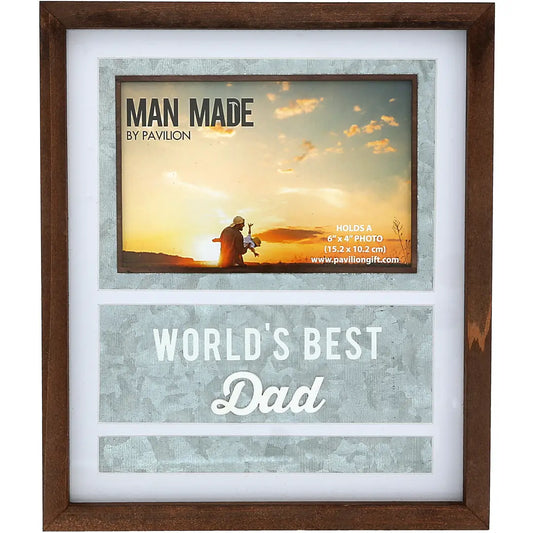 Best Dad Frame - 8.25" X 9.75" (Holds 4" X 6" Photo)