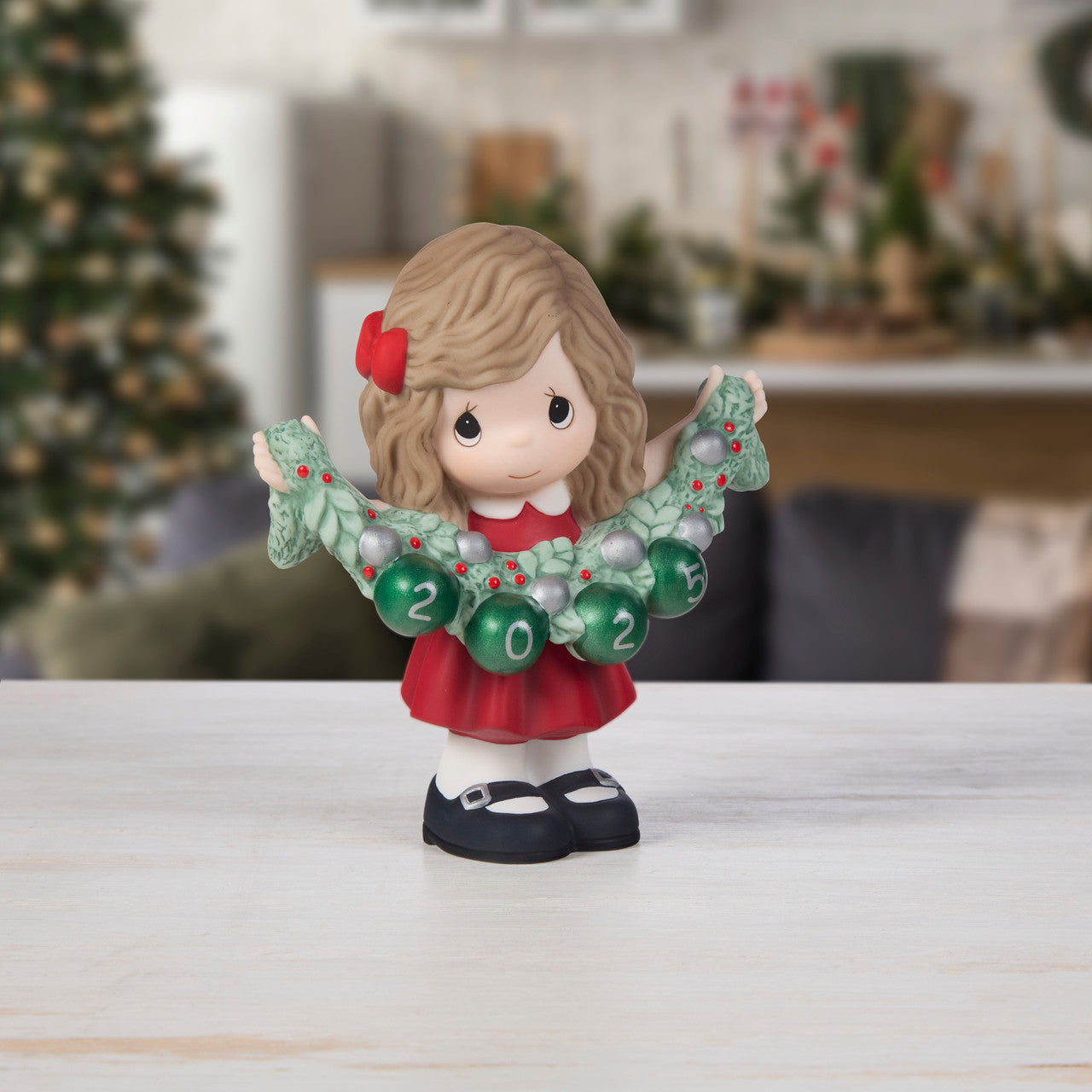 Deck The Halls 2025 Dated Girl Figurine
