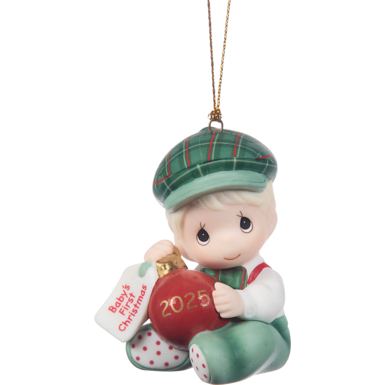 Baby’s First Christmas 2025 Dated Boy Ornament