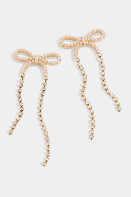 Elegant Bow Earrings Gold/Silver