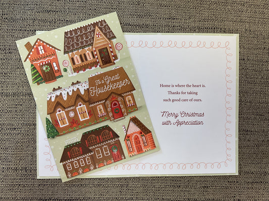 Housekeeper Christmas Card