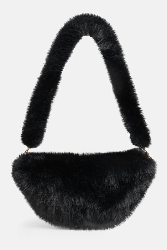 Faux Fur Crossbody Purse