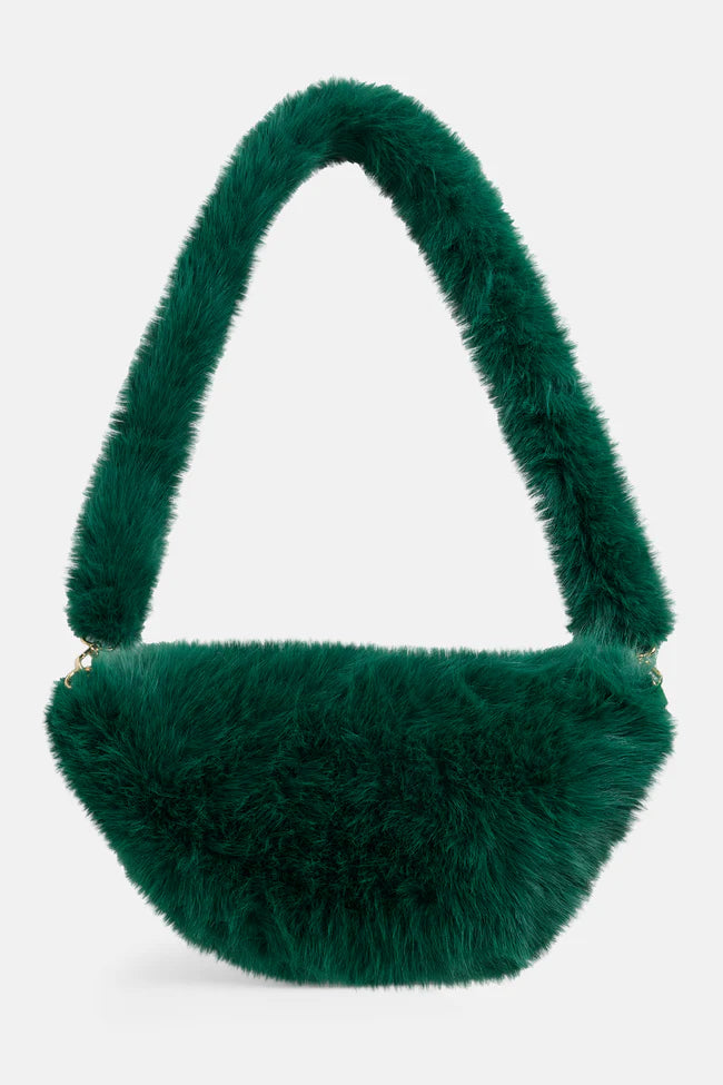 Faux Fur Crossbody Purse