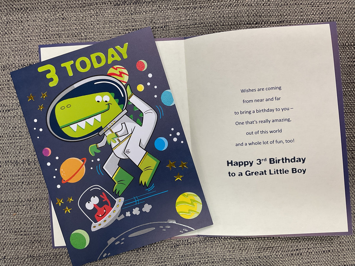 Age 3 Birthday Card