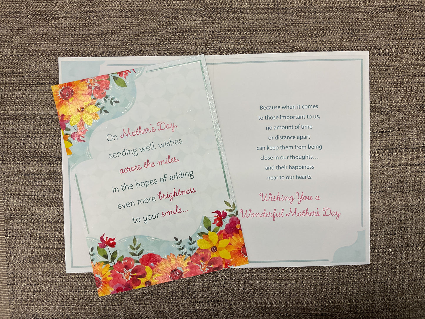 Across the Miles Mother’s Day Card